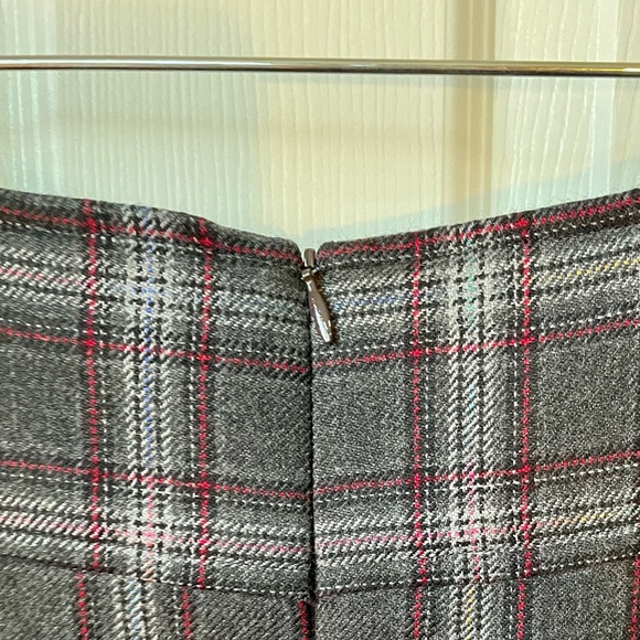 Nanette Lepore Anthropology plaid wool midi skirt NEVER WORN NWOT A+ sz 6 - Picture 8 of 14